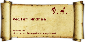 Veiler Andrea névjegykártya